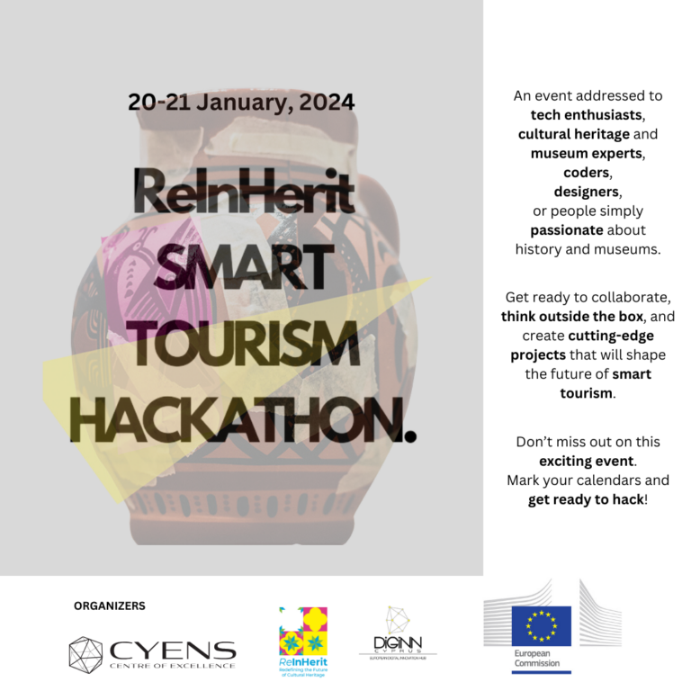 ReInHerit SMART TOURISM HACKATHON στο Κέντρο Αριστείας CYENS