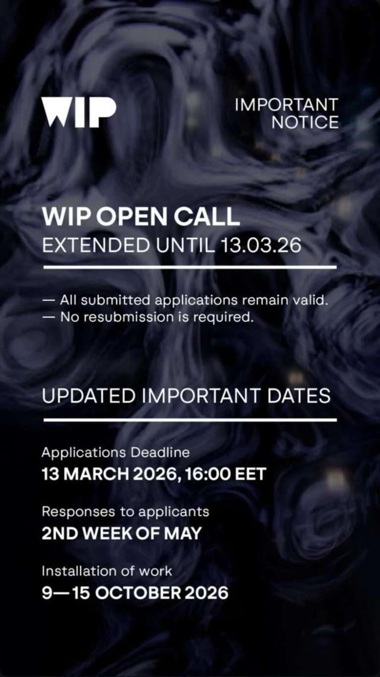 WIP Arts & Technology Festival 2026 — 16-25 October – Open Call Now